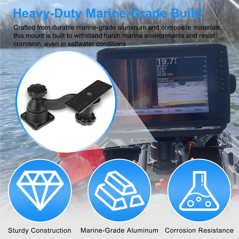 Fish Finder Mount - Rotation à 360 degrés, RAM-109HU Support