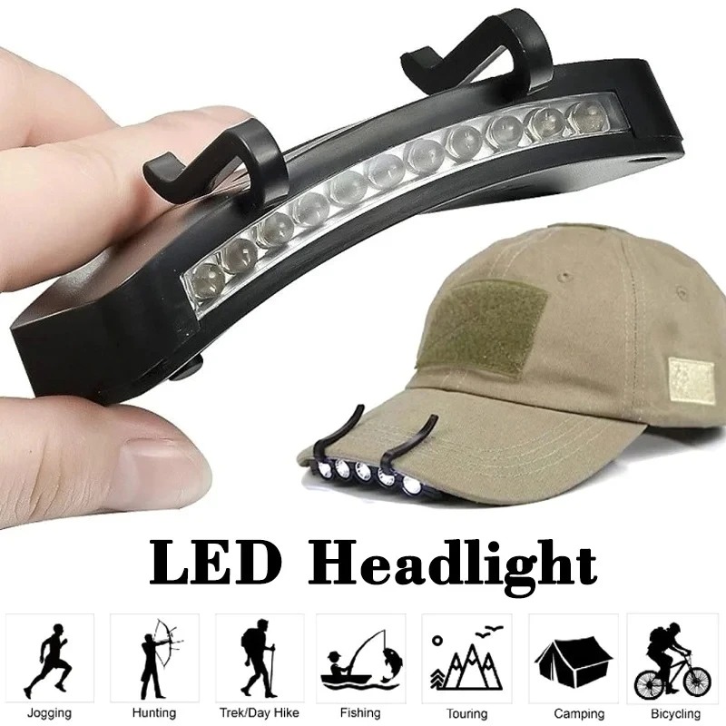 Fishing Light - Lampe frontale LED extérieure à clipser