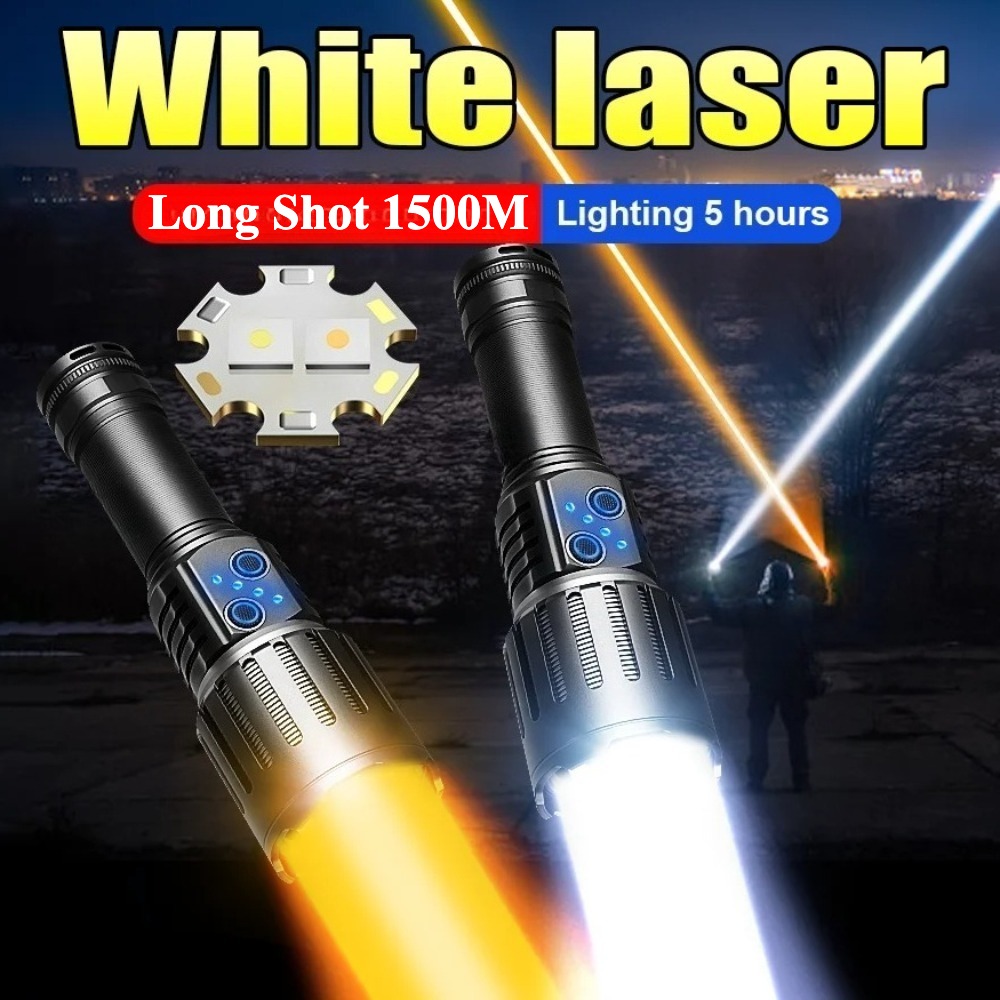 Fishing Light - Lampe torche LED haute puissance, zoomable,