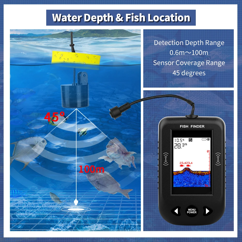 Détecteurs de poissons Erchang - Fishing Depth Finder avis et prix