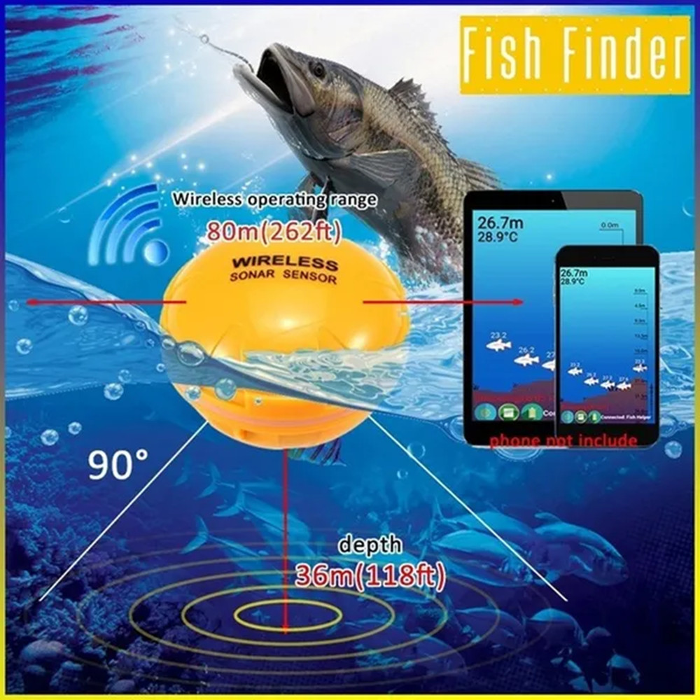 PUPOPAN 100M tout nouveau télé - Fish Finder Transducer avis et prix