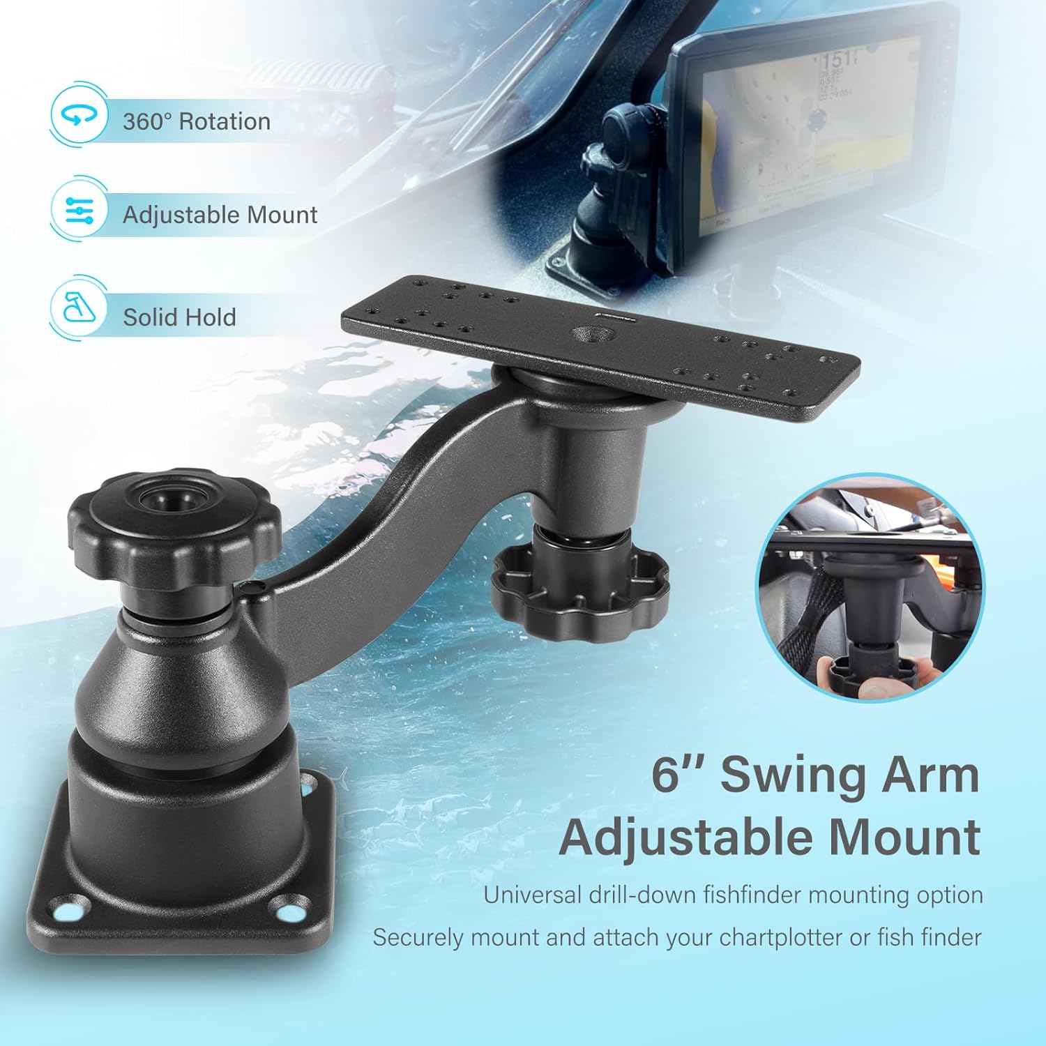 Support pour détecteur de pois - Fish Finder Mount avis et prix