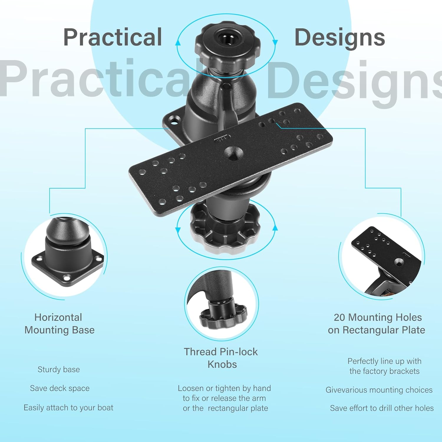 Support pour détecteur de pois - Fish Finder Mount avis et prix
