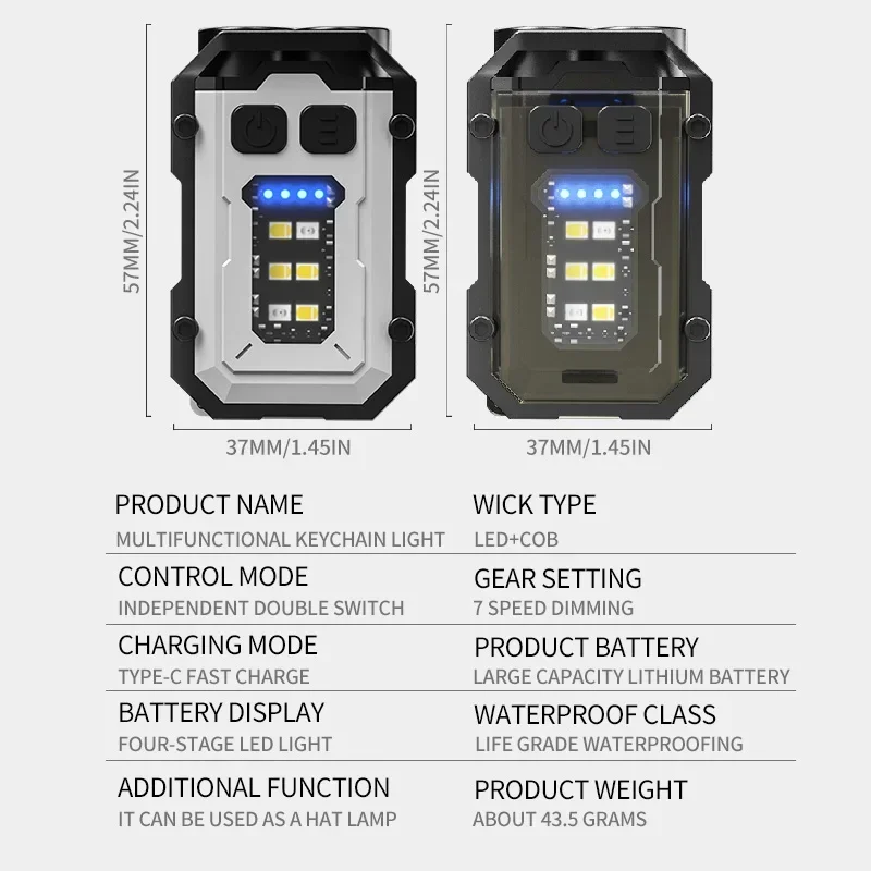 Lampe de poche LED COB haute l - Fishing Light avis et prix