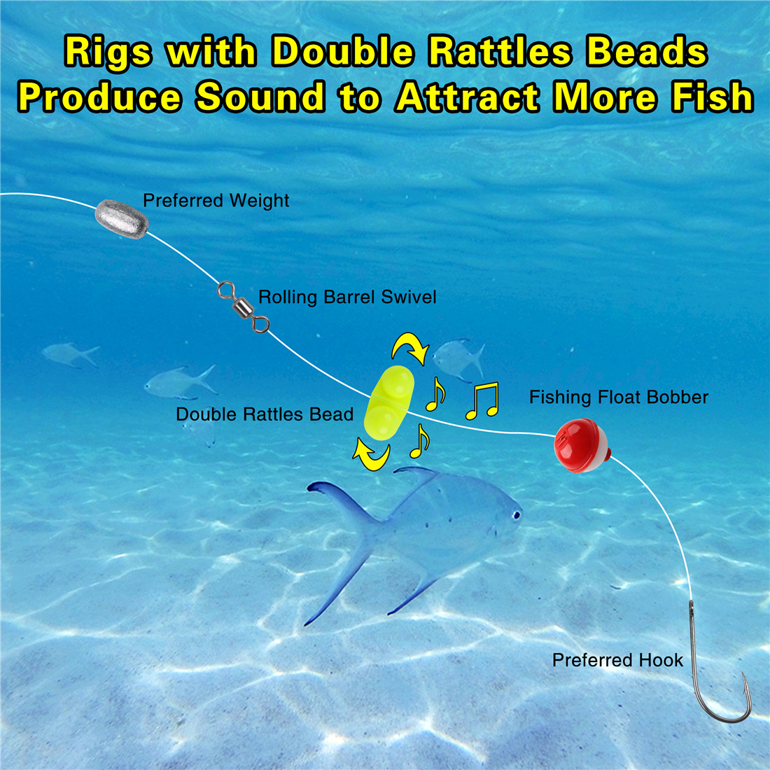 30 pièces pêche Double hochet  - Bite Alarm avis et prix