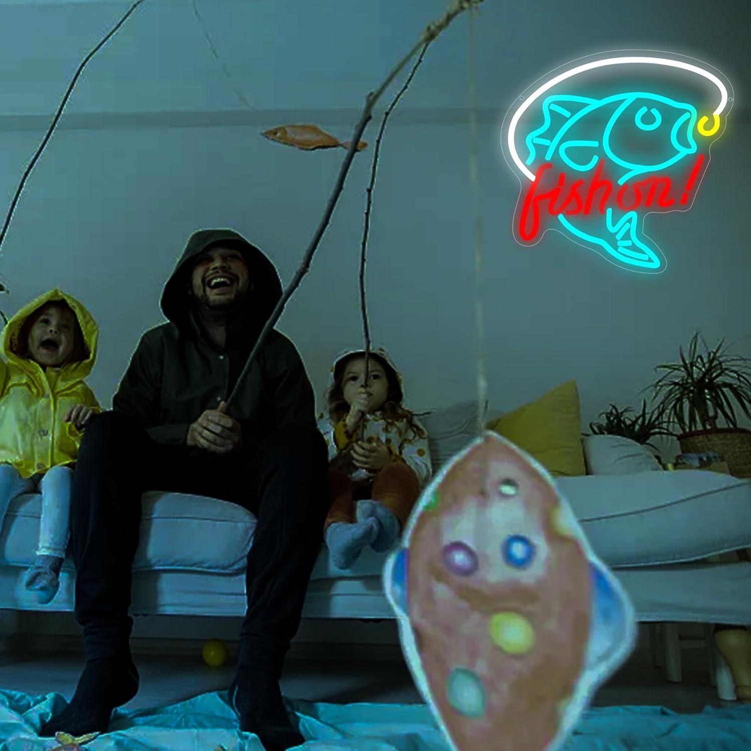 Enseigne néon LED 'Fish On' et - Fishing Light avis et prix